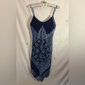 Y2K Rampage Blue Bandana Dress Size 7